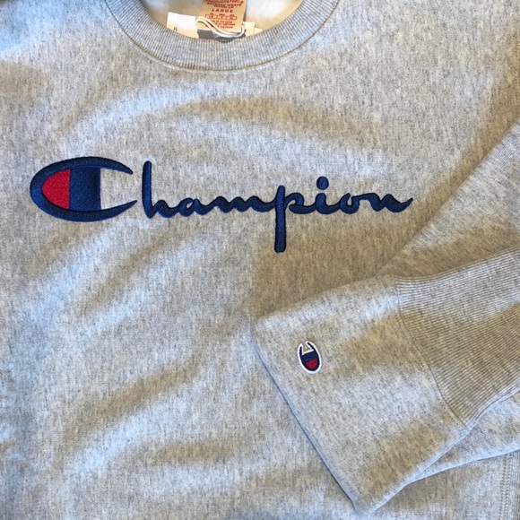 CHAMPION REVERSE WEAVE NWT SWEATSHIRT GRAY MENS L - Picture 6 of 6